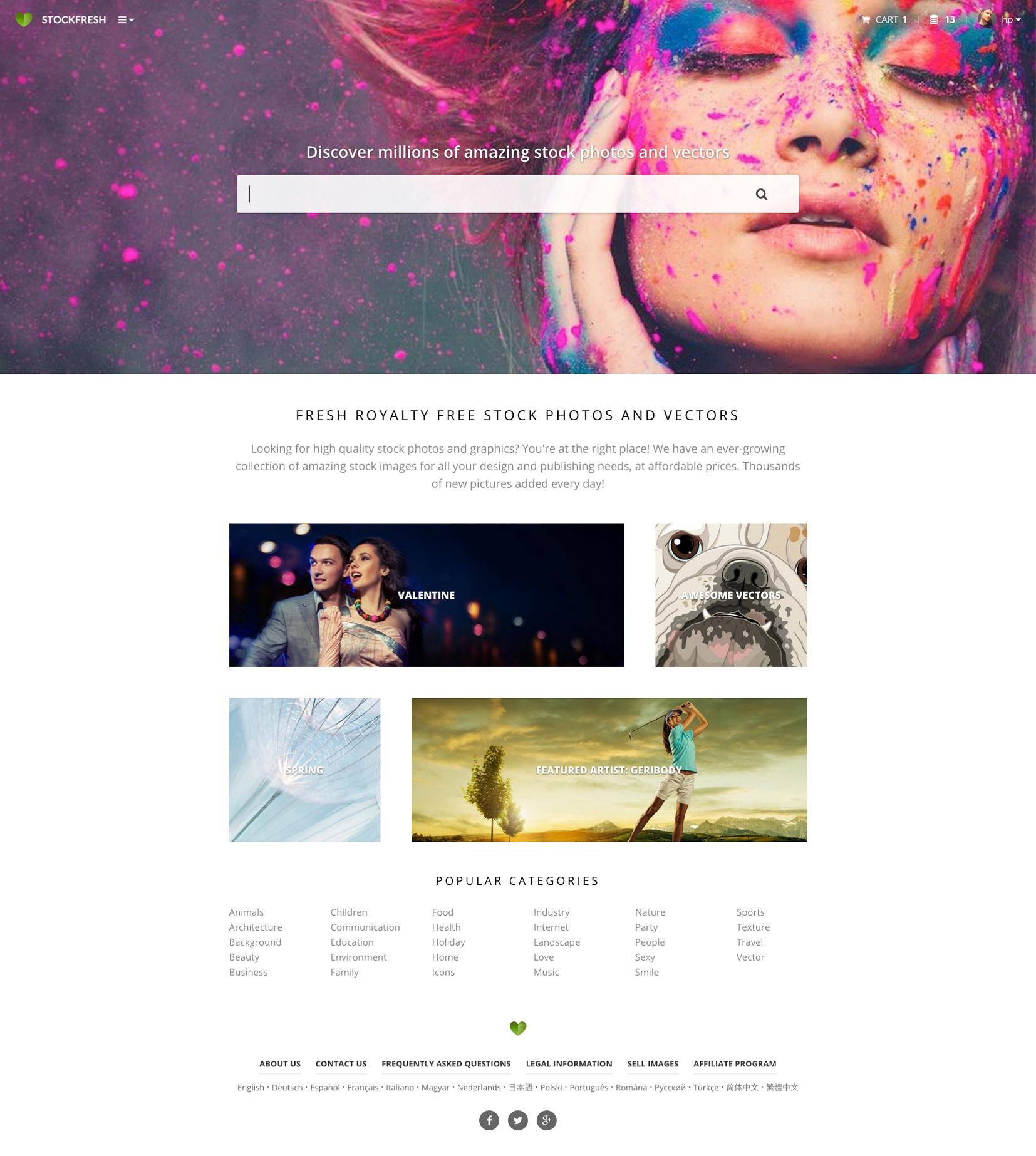 Stockfresh - Home page