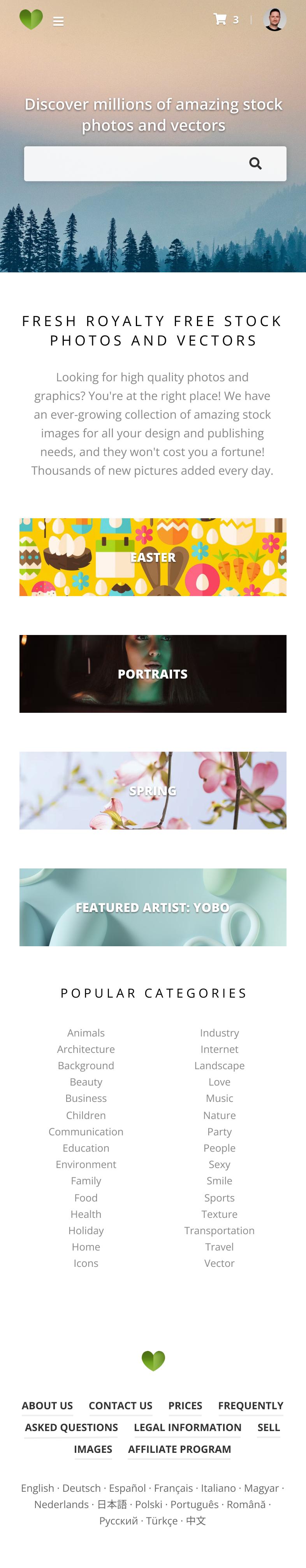 Stockfresh - Responsive design (Mobile)