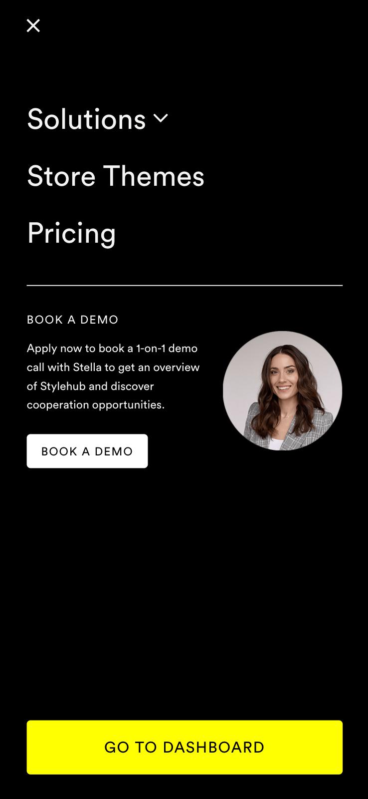 Stylehub - Mobile navigation #2